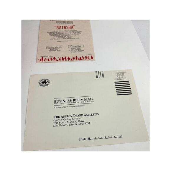 VTG Natasha Ed Knowles Porcelain Doll Ashton Drake Galleries 1989 - Picture 16 of 16